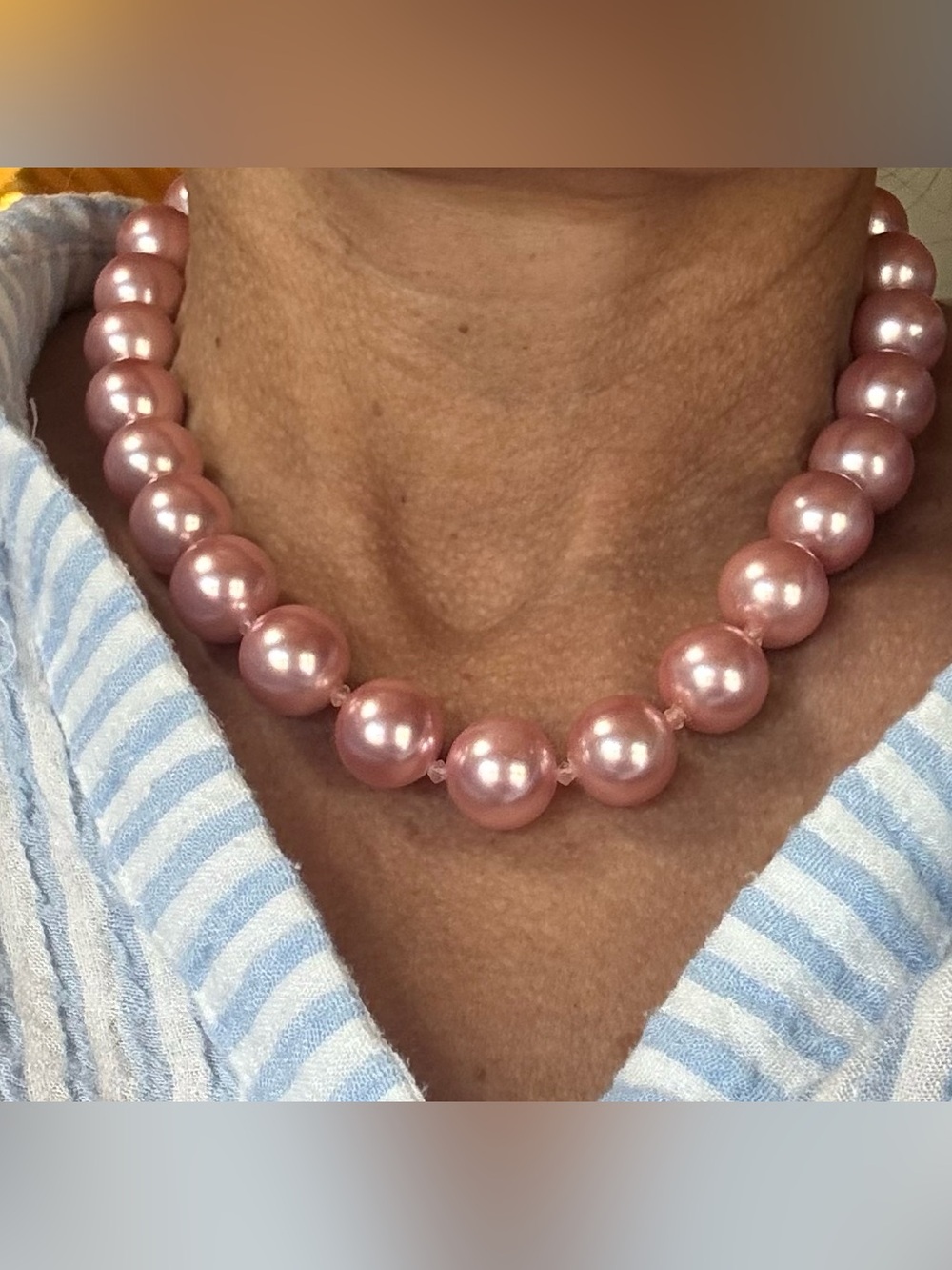 Pink Pearl Bead Necklace - Women Jewelry